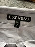 Express 100% Silk Solid Gray Long Sleeve Silk Top Size XS - photo 7