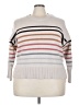 Philosophy Republic Clothing Stripes Ivory Pullover Sweater Size 3X - photo 1