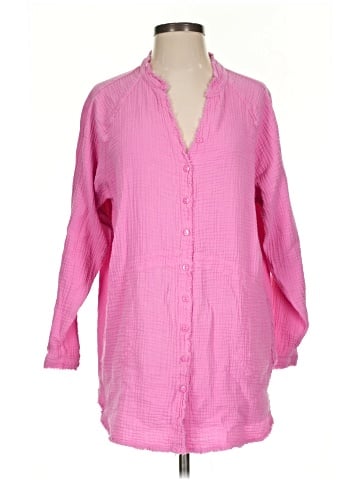 LUCCA 3/4 Sleeve Button-Down Shirt (view 1)