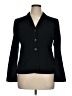 Amanda Smith Solid Black Blazer Size 14 - photo 1