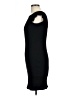 Popular Basics Solid Black Cocktail Dress Size L - photo 5