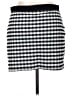 Miss Selfridge Houndstooth Black Casual Skirt Size 14 - photo 2