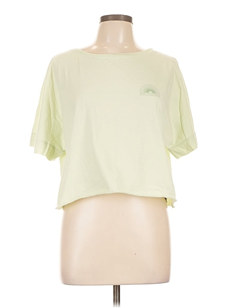 Pre-owned Roxy Short Sleeve T-shirt In Green