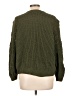 Maurices 100% Polyester Chevron-herringbone Green Pullover Sweater Size L - photo 2