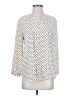 Monday Fun 100% Polyester Polka Dots Ivory Long Sleeve Blouse Size S - photo 1