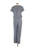 Lands' End 100% Lyocell Checkered-gingham Gray Jumpsuit Size 10 - photo 2