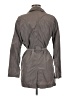 Armani Jeans 100% Polyester Gray Trenchcoat Size 6 - photo 2