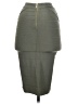 Bebe Solid Gray Formal Skirt Size S - photo 2