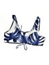 Unbranded Print Blue Swimsuit Top Size XL - photo 2