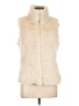 cavalini 100% Polyester Ivory Faux Fur Vest Size L - photo 1