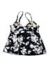 Maxine Floral Black Swimsuit Top Size 14 - photo 2