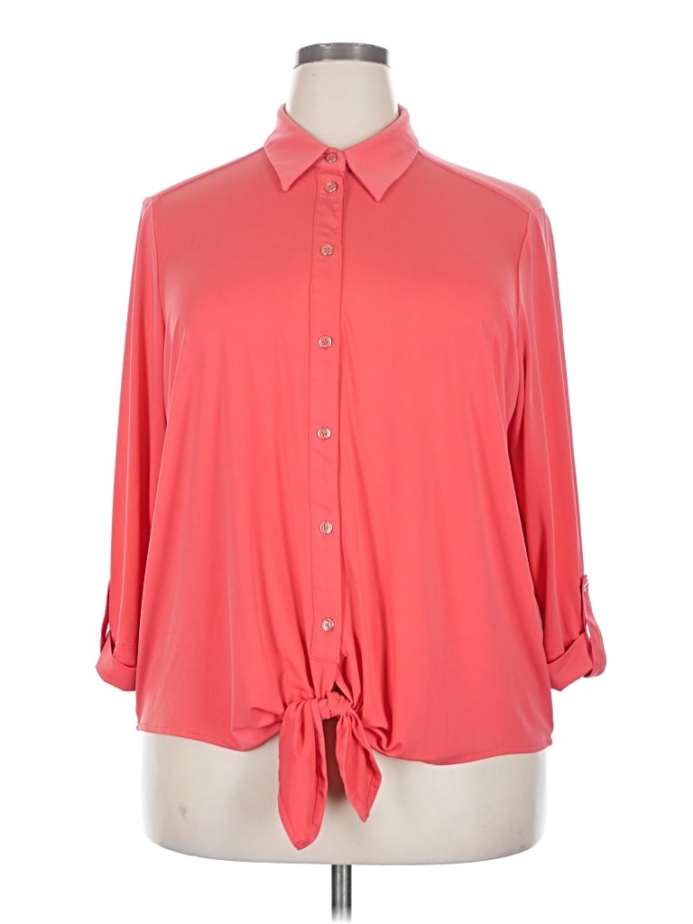 Pre-owned Nygard 3/4 Sleeve Blouse In Pink