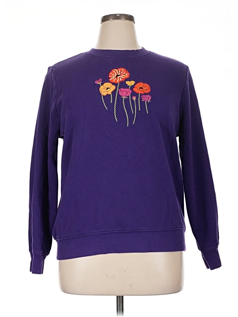 Pre-owned Basic Editions Sweatshirt In Purple