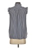 Ann Taylor LOFT 100% Polyester Silver Sleeveless Blouse Size XS - photo 2