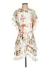 Aura 100% Polyester Ivory Cocktail Dress Size S - photo 1