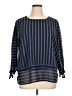Westport 100% Polyester Blue 3/4 Sleeve Blouse Size XL - photo 1