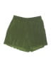 Open Edit 100% Polyester Solid Green Shorts Size S - photo 1