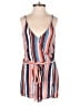 Lulus 100% Rayon Stripes Orange Romper Size XS - photo 1
