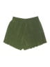 Open Edit 100% Polyester Solid Green Shorts Size S - photo 2