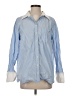 Future Collective 100% Cotton Stripes Blue Long Sleeve Button-Down Shirt Size S - photo 1