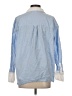 Future Collective 100% Cotton Stripes Blue Long Sleeve Button-Down Shirt Size S - photo 2