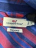 Vineyard Vines 100% Polyester Plaid Blue Long Sleeve Blouse Size 2 - photo 7