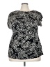 Lane Bryant Black Short Sleeve Blouse Size 22 - 24 Plus - photo 1