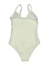 Unbranded Solid Ivory One Piece Swimsuit Size S - photo 2