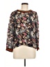 Rdalamal Floral Black Long Sleeve Blouse Size 6 - photo 1