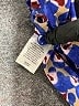Open Edit 100% Polyester Animal Print Blue Short Sleeve Blouse Size XXS - photo 8