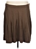 Ethos Solid Brown Casual Skirt Size L - photo 1