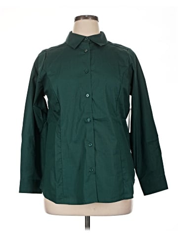 Jessica London Long Sleeve Button-Down Shirt (view 1)