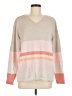 J.Jill Color Block Gray Pullover Sweater Size M - photo 1