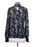 Tommy Hilfiger 100% Polyester Paisley Gray Long Sleeve Blouse Size XS - photo 2