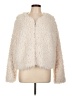 Candie's 100% Polyester Ivory Faux Fur Jacket Size L - photo 1