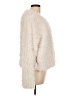 Candie's 100% Polyester Ivory Faux Fur Jacket Size L - photo 4