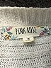 Pink Rose Gray Pullover Sweater Size M - photo 7