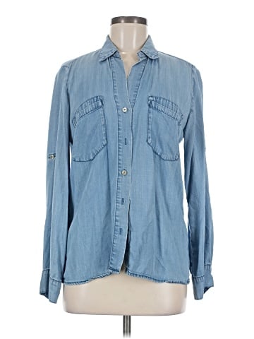 Just Living Long Sleeve Button-Down Shirt (view 1)