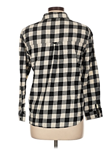 Zara Basic Long Sleeve Button-Down Shirt (view 2)