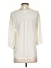Dina Be 100% Polyester Ivory 3/4 Sleeve Blouse Size S - photo 2