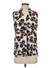 Van Heusen 100% Polyester Floral Gray Sleeveless Blouse Size S - photo 1