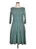 Neiman Marcus Print Teal Casual Dress Size XL - photo 1