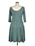 Neiman Marcus Print Teal Casual Dress Size XL - photo 2