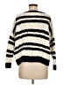 Atmosphere 100% Acrylic Stripes Ivory Pullover Sweater Size 8 - photo 2
