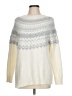 Talbots Chevron-herringbone Ivory Pullover Sweater Size L - photo 1