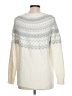 Talbots Chevron-herringbone Ivory Pullover Sweater Size L - photo 2