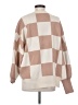 Lillusory Checkered-gingham Tan Pullover Sweater Size M - photo 2