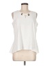 Calvin Klein Ivory Sleeveless Blouse Size M - photo 1