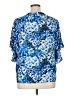Investments 100% Polyester Blue Short Sleeve Blouse Size XL (petite) - photo 2