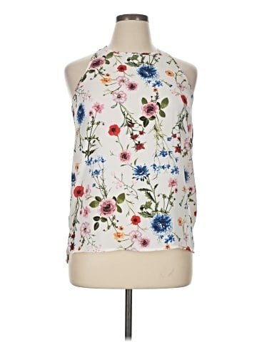 Pink Rose Sleeveless Blouse (view 1)
